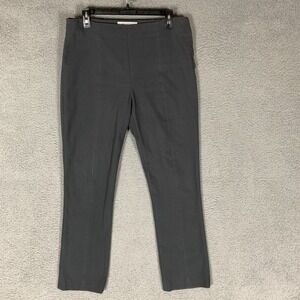 MM Lafleur Foster Pant Womens 12 Gray‎ Power Stretch High Rise Straight Side Zip